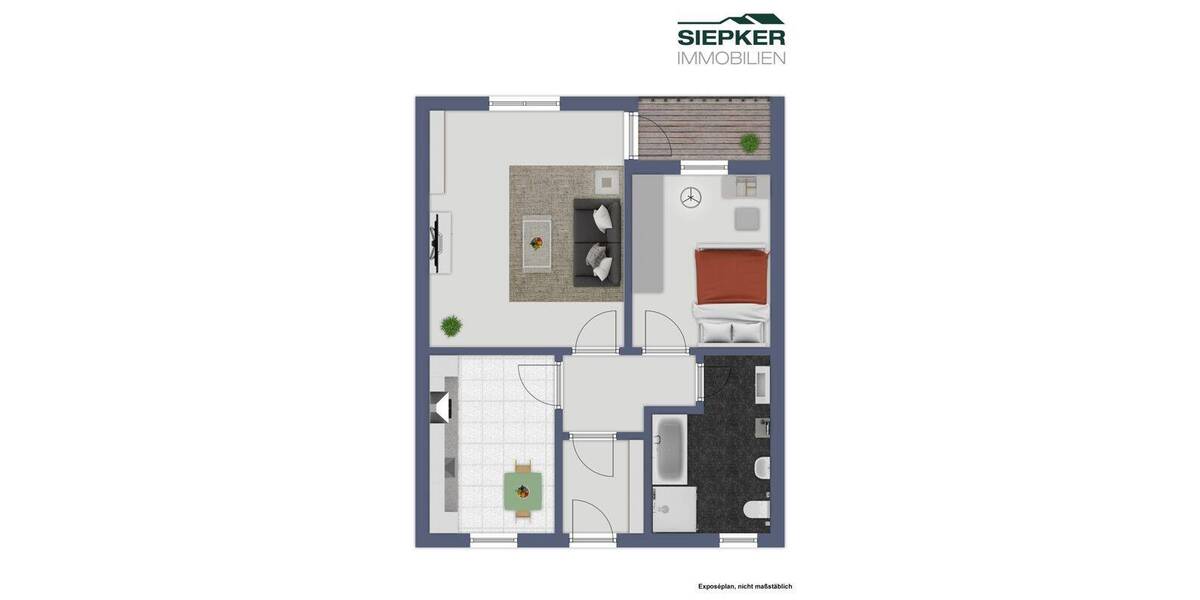 Etagenwohnung Braunschweig Weststadt - 2 Zimmer, 49 m&sup2;, 115.000&euro; | Angebot:26815797