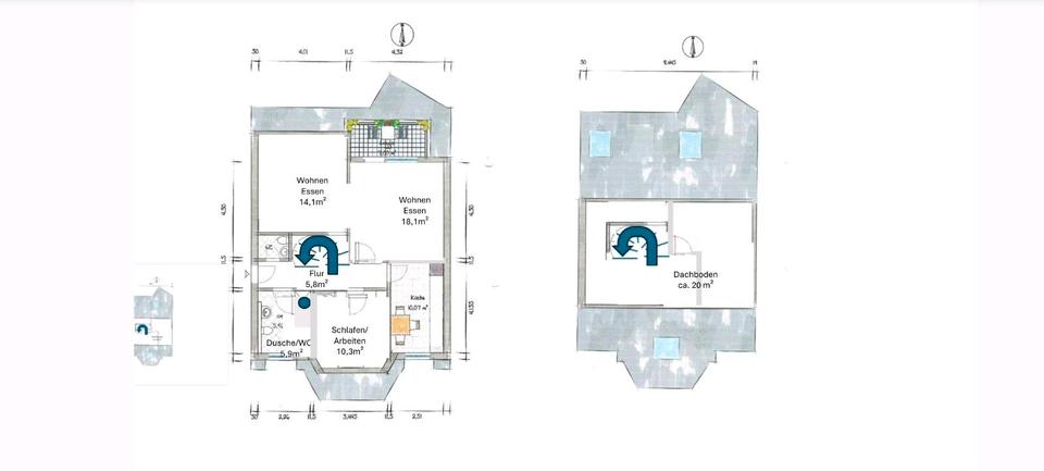 Maisonettenwohnung Salzgitter Ortschaft Ost - 3.5 Zimmer, 97 m&sup2;, 242.000&euro; | Angebot:25418664