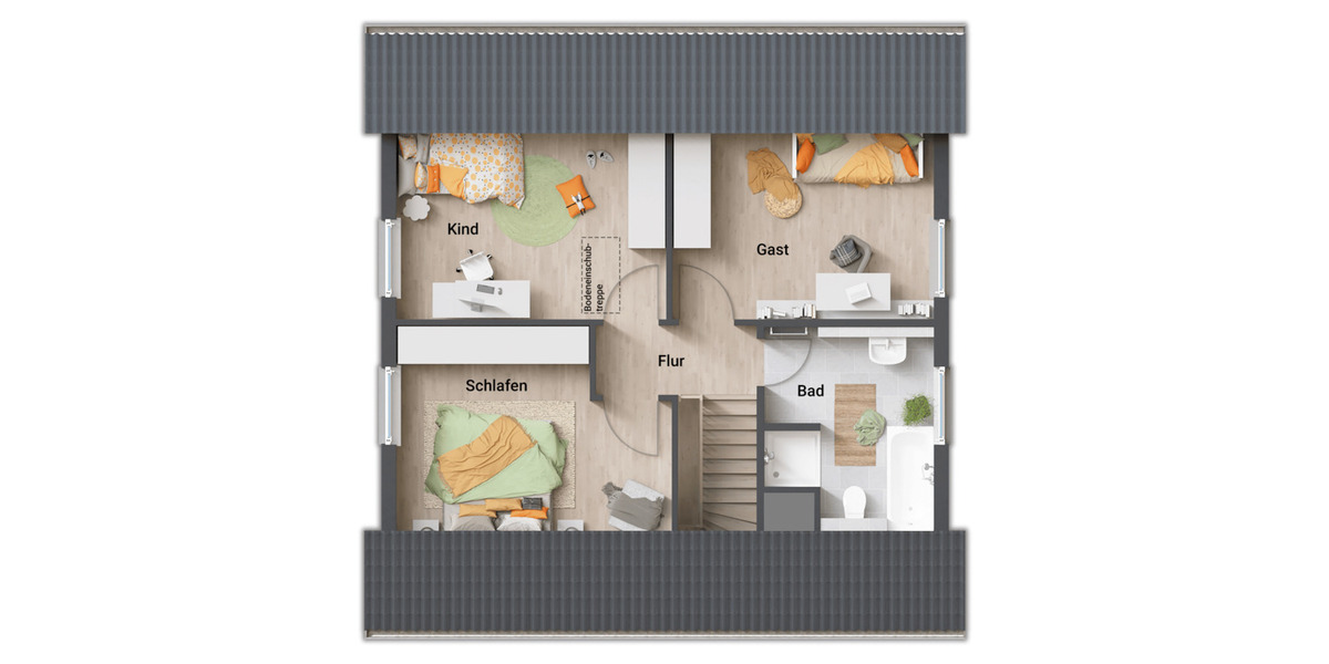 Einfamilienhaus Braunschweig Harxbüttel - 5 Zimmer, 119 m&sup2;, 394.690&euro; | Angebot:26824957