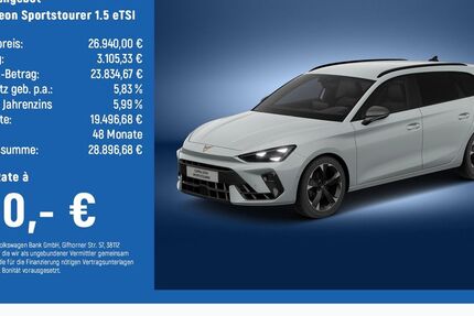 Cupra Leon 34.720 km 26.375 &euro; Braunschweig 38114