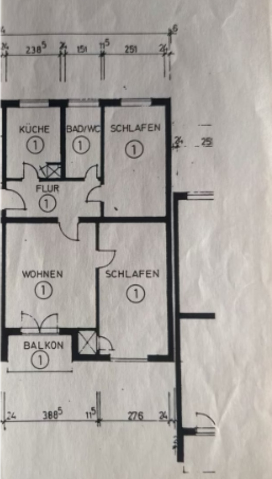3 Zimmer WHG Lebenstedt mit Balkon & Parkplatz zimmer