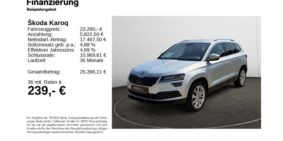 Skoda Karoq 94.607 km 22.870 &euro; Hildesheim 31137