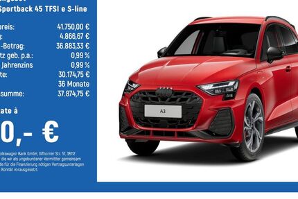 Audi A3 4.500 km 39.990 &euro; Braunschweig 38124