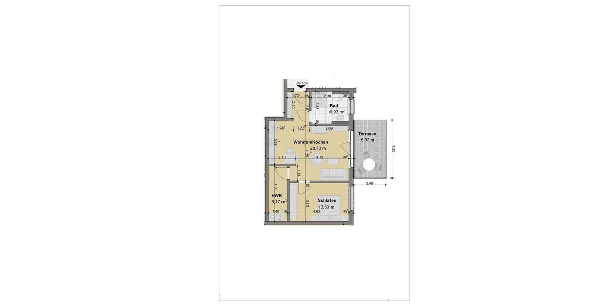 Etagenwohnung Salzgitter Lebenstedt - 2 Zimmer, 61 m&sup2;, 220.500&euro; | Angebot:26276679