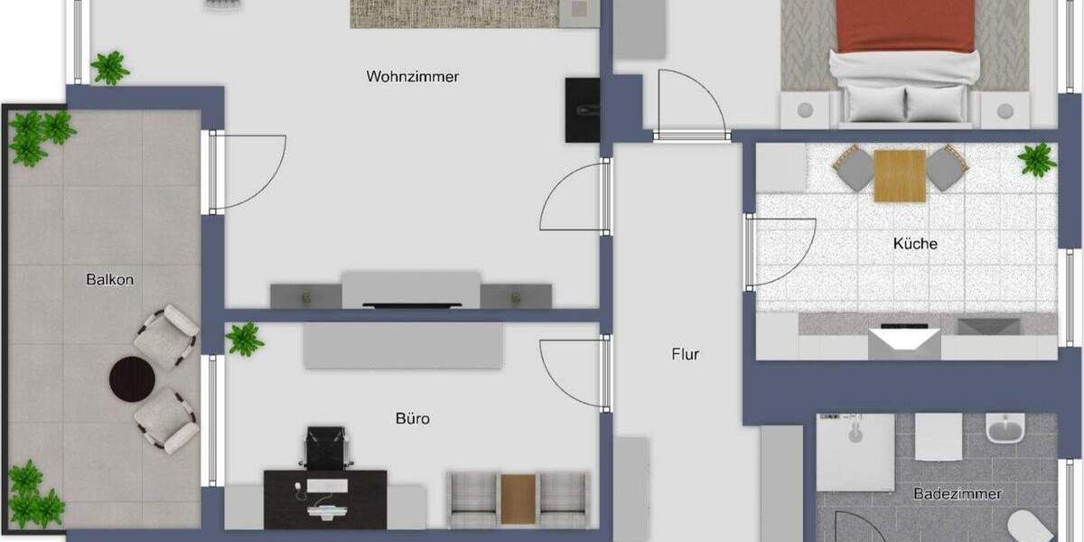 Etagenwohnung Hildesheim West - 4 Zimmer, 94 m&sup2;, 259.000&euro; | Angebot:25671524