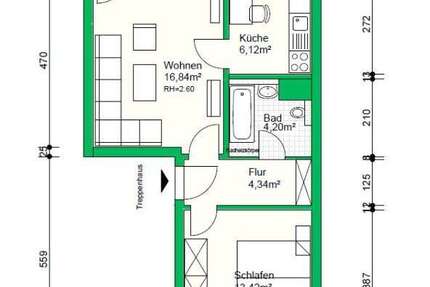 Wohnung zum Mieten in Schwerin 340 € 48.53 m²