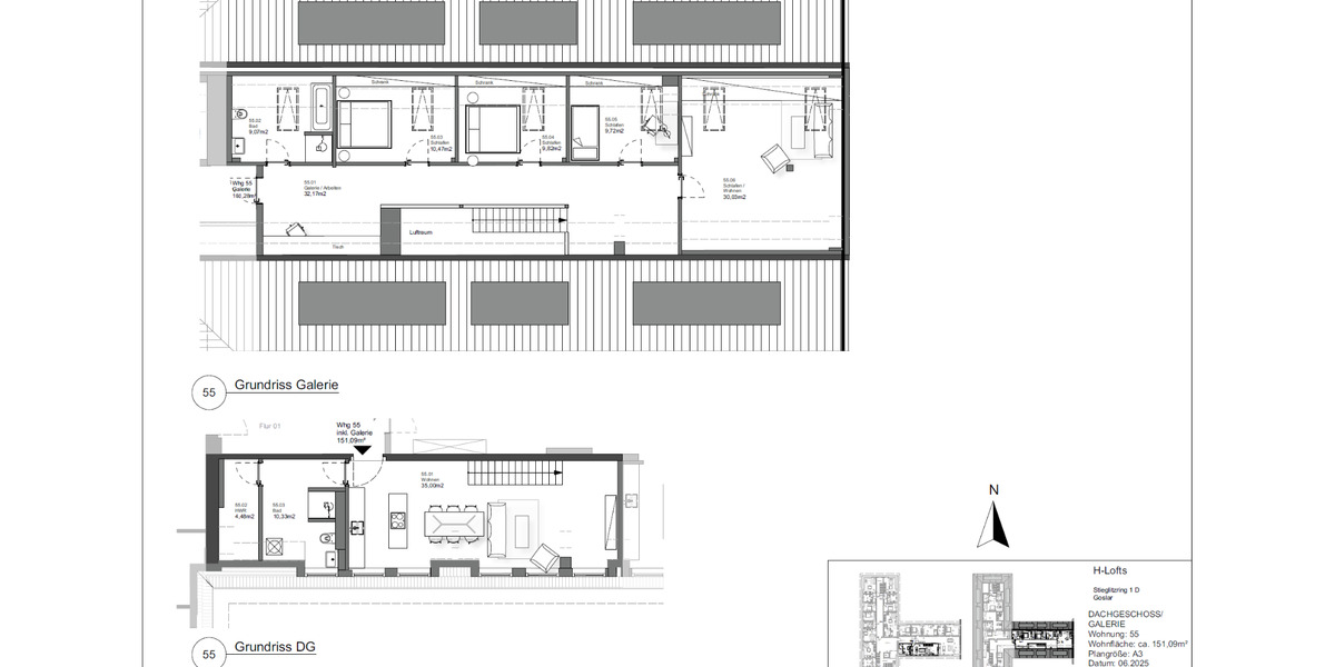 Dachgeschoßwohnung Goslar Jürgenohl - 5 Zimmer, 151 m&sup2;, 1.934&euro; | Angebot:24455960