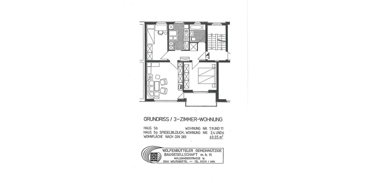 Etagenwohnung Remlingen-Semmenstedt Remlingen - 3 Zimmer, 69 m&sup2;, 118.000&euro; | Angebot:27023241