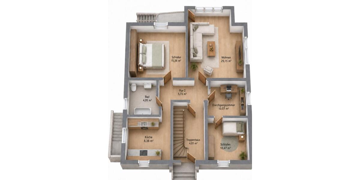 Erdgeschoßwohnung Hildesheim Himmelsthür - 4 Zimmer, 85 m&sup2;, 920&euro; | Angebot:26561485