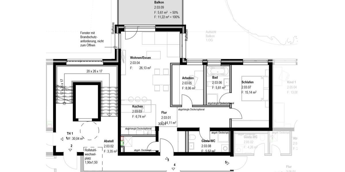 Etagenwohnung Braunschweig Broitzem - 4 Zimmer, 91 m&sup2;, 400.000&euro; | Angebot:26419184