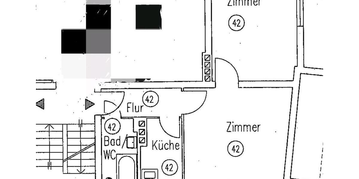 Etagenwohnung Salzgitter Ortschaft Südost - 2 Zimmer, 46 m&sup2;, 430&euro; | Angebot:25237578