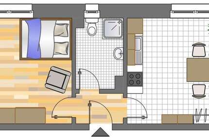 Wohnung zum Mieten in Dortmund 138,27 € 35.86 m²