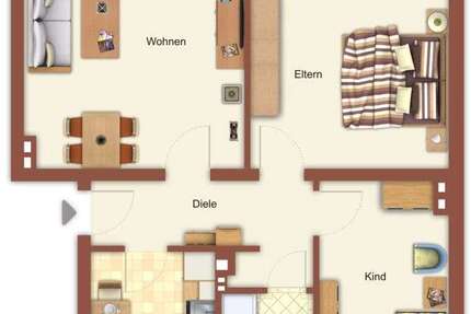 Wohnung zum Mieten in Mönchengladbach 669 € 62.93 m²
