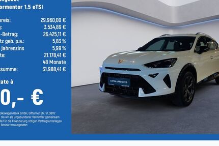 Cupra Formentor 27.501 km 27.799 &euro; Hildesheim 31135