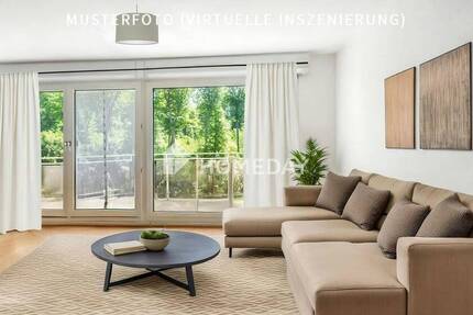 Großzügige 3-Zimmer-Wohnung mit 2 Balkonen und Tiefgaragenstellplatz - stilvoll wohnen am Waldrand