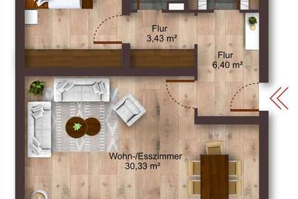 Wohnung Hildesheim Bockfeld - 2.5 Zimmer, 71 m&sup2;, 115.000&euro; | Angebot:26854303