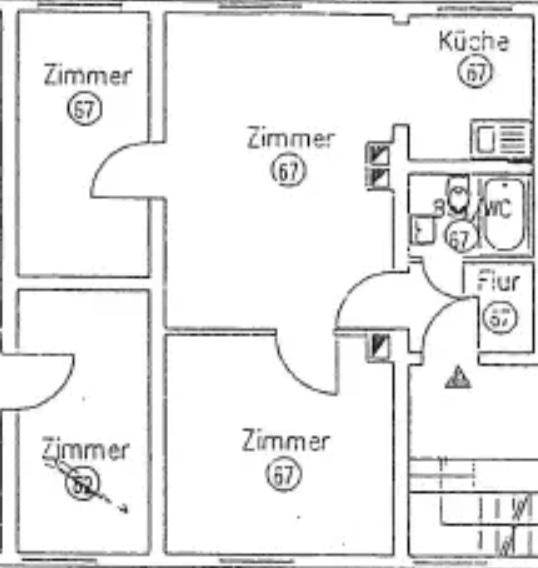 Erdgeschoßwohnung Salzgitter - 2 Zimmer, 52 m&sup2;, 68.500&euro; | Angebot:26243946