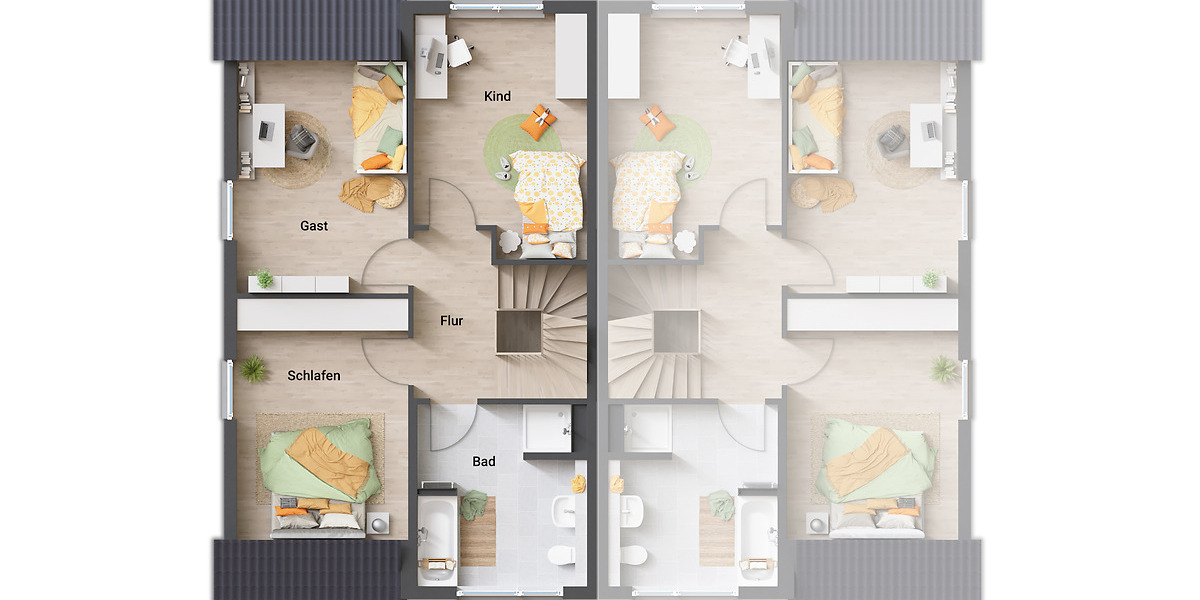 Doppelhaushälfte Braunschweig Leiferde - 5 Zimmer, 163 m&sup2;, 385.240&euro; | Angebot:23854462