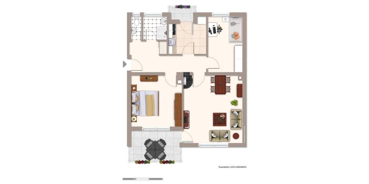 Etagenwohnung Hildesheim Neuhof - 3 Zimmer, 71 m&sup2;, 135.000&euro; | Angebot:22562782