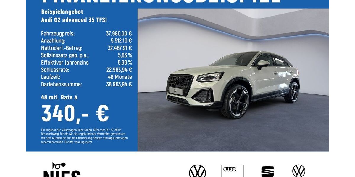 Audi Q2 4.700 km 35.750 &euro; Braunschweig 38122
