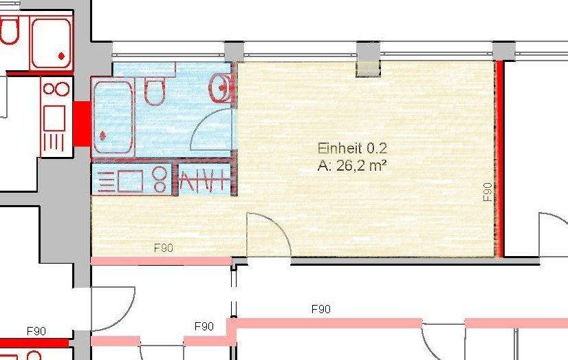 Gewerbeobjekt Hildesheim Drispenstedt - 1 Zimmer, 26 m&sup2;, 290&euro; | Angebot:25697684