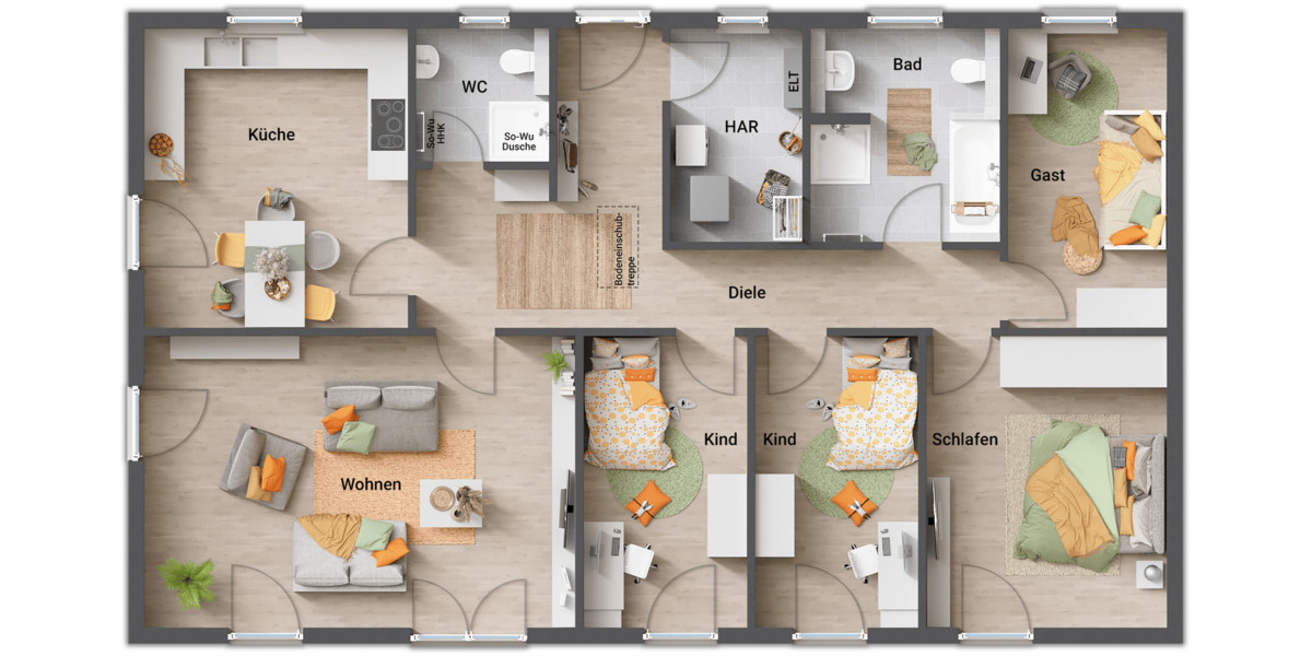 Bungalow Cramme - 6 Zimmer, 130 m&sup2;, 361.290&euro; | Angebot:26595466