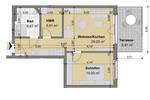 Etagenwohnung Salzgitter Lebenstedt - 2 Zimmer, 74 m&sup2;, 267.588&euro; | Angebot:26798656