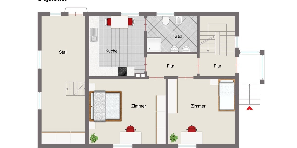 Mit großem Garten, Stall und Garage - Einfamilienhaus Goslar Jerstedt | Angebot:26276318