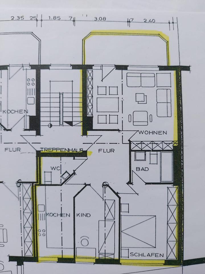 3-Zimmer-Wohnung mit Balkon in zentraler Lage – ab 01.10.2025
