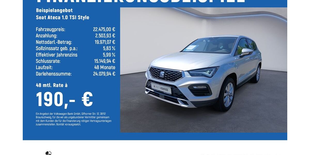 Seat Ateca 27.150 km 20.775 &euro; Braunschweig 38114
