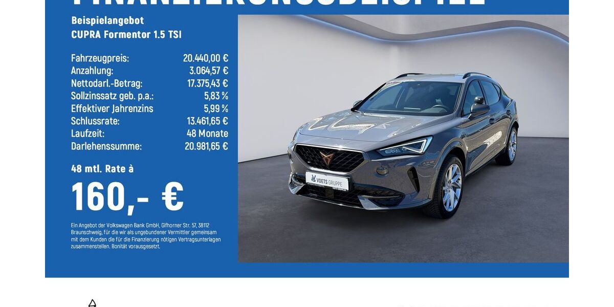 Cupra Formentor 56.764 km 20.740 &euro; Wolfenbüttel 38304