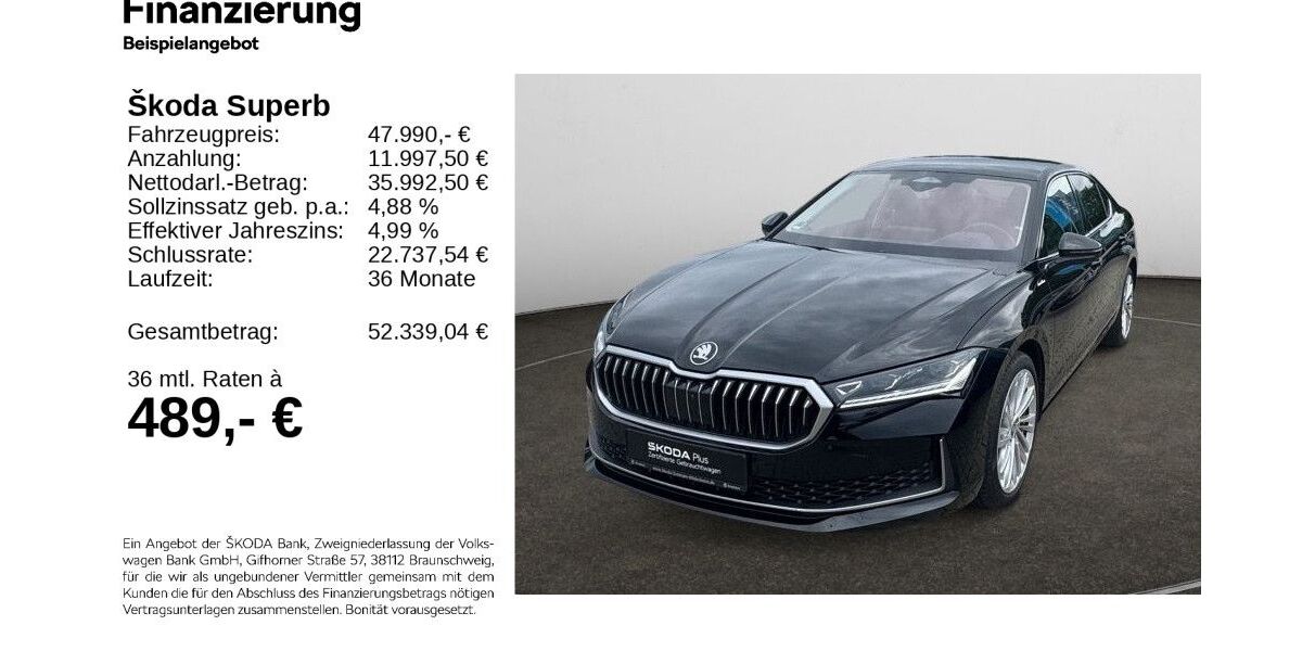 Skoda Superb 16.000 km 47.390 &euro; Hildesheim 31137
