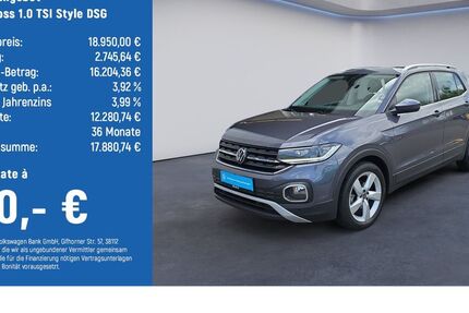 VW T-Cross 88.300 km 17.880 &euro; Braunschweig 38108