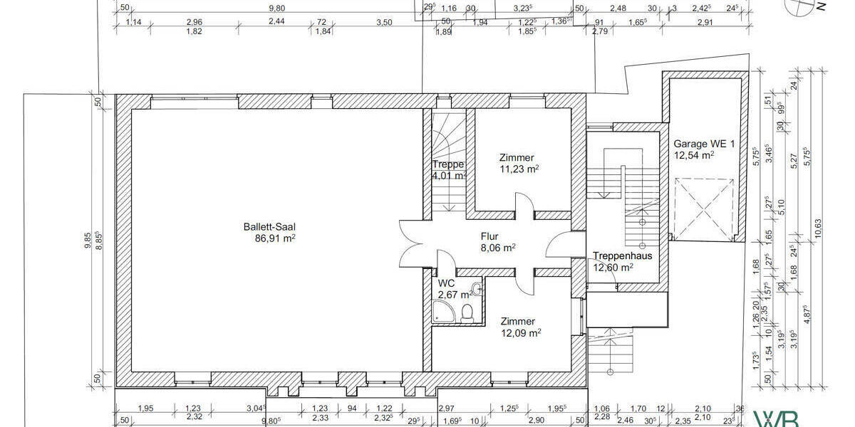 Etagenwohnung Braunschweig Innenstadt - 1 Zimmer, 330 m&sup2;, 1.049.000&euro; | Angebot:26141629