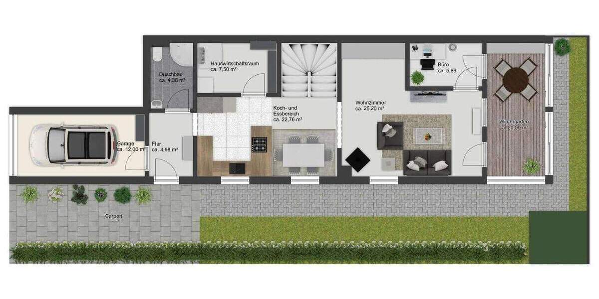 Wohlfühlhaus mit Kaminofen, Wintergarten & nachhaltiger Luftwärmepumpe 7 zimmer