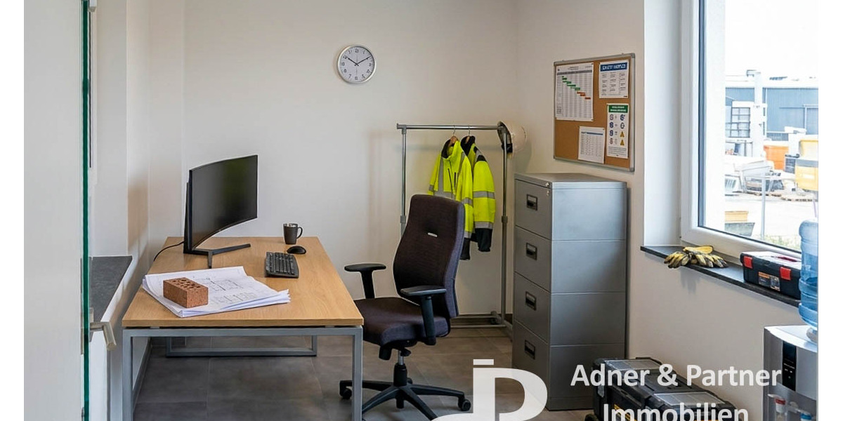 **NEUBAU 2022 IN WOLFENBÜTTEL: 475 M² FLEXIBLE GEWERBEFLÄCHE AUS HALLE & REPRÄSENTATIVEM BÜROBEREICH** - Gewerbeobjekt Wolfenbüttel Adersheim | Angebot:27200761