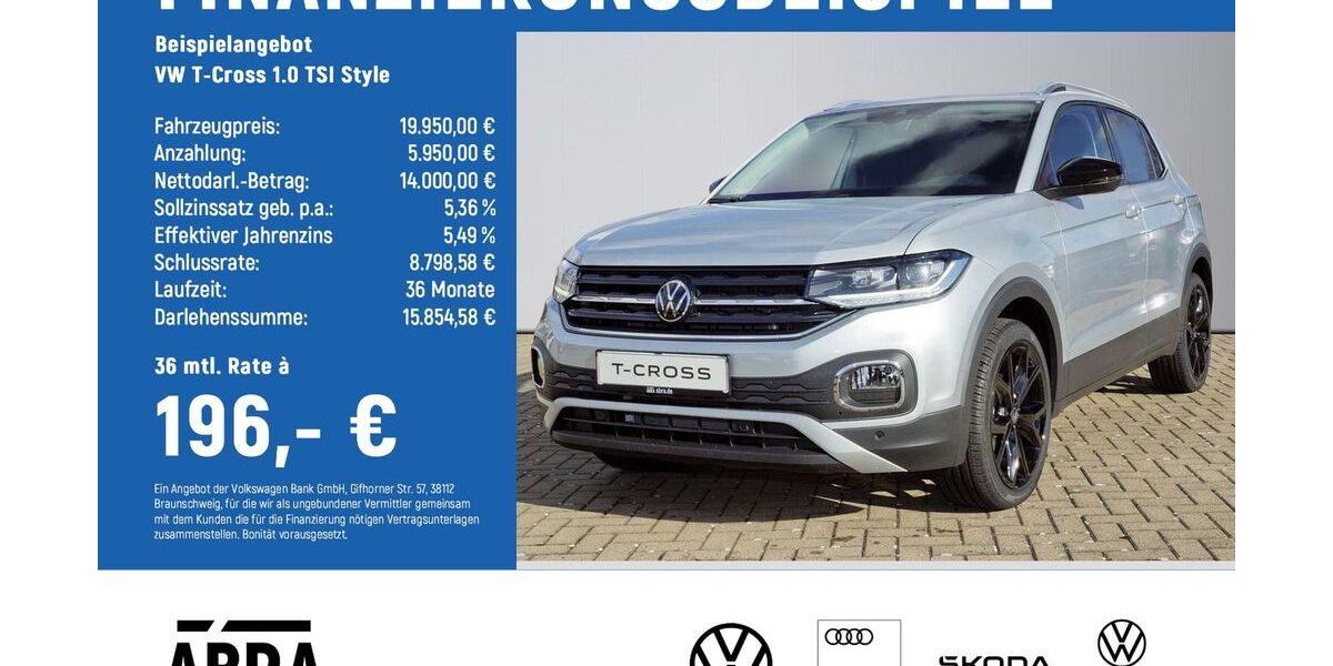 VW T-Cross 9.300 km 19.950 &euro; Braunschweig 38108