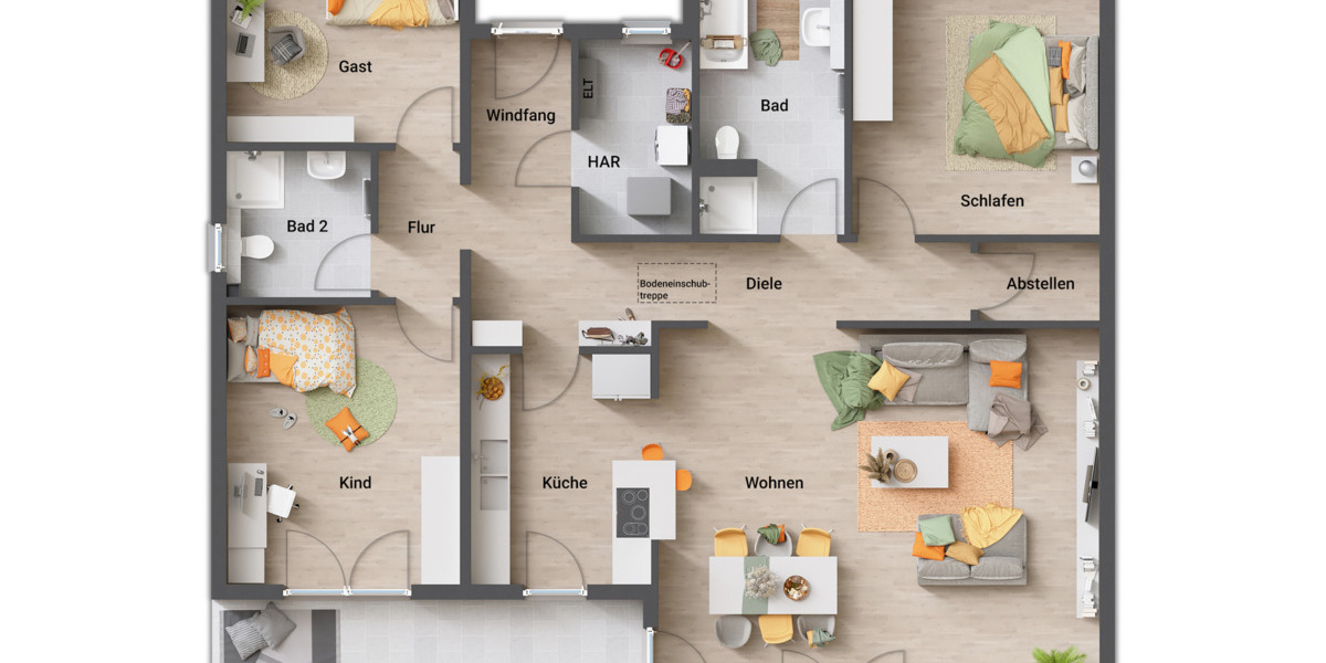 Bungalow Peine Stederdorf - 5 Zimmer, 133 m&sup2;, 388.850&euro; | Angebot:26027567