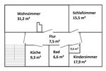 Etagenwohnung Goslar Immenrode - 3 Zimmer, 84 m&sup2;, 550&euro; | Angebot:26232231