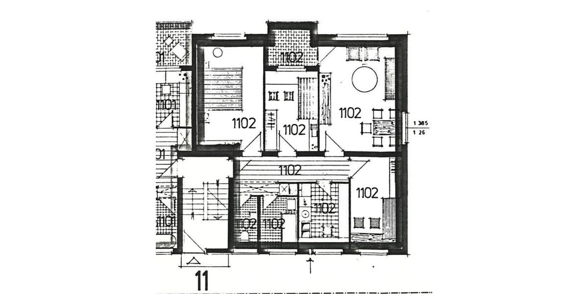 Erdgeschoßwohnung Wolfenbüttel Adersheim - 4 Zimmer, 85 m&sup2;, 135.000&euro; | Angebot:24803835