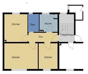 Etagenwohnung Langelsheim Langelsheim (Innenstadt) - 3 Zimmer, 58 m&sup2;, 380&euro; | Angebot:26358789
