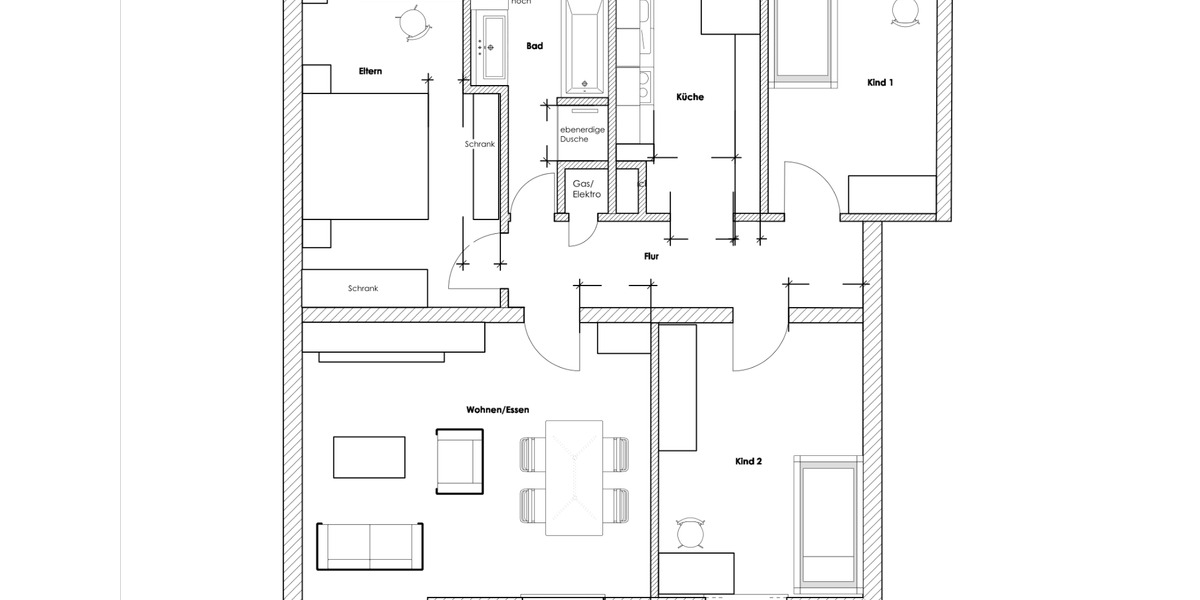 Erdgeschoßwohnung Braunschweig Westliches Ringgebiet - 4 Zimmer, 102 m&sup2;, 319.000&euro; | Angebot:24465681
