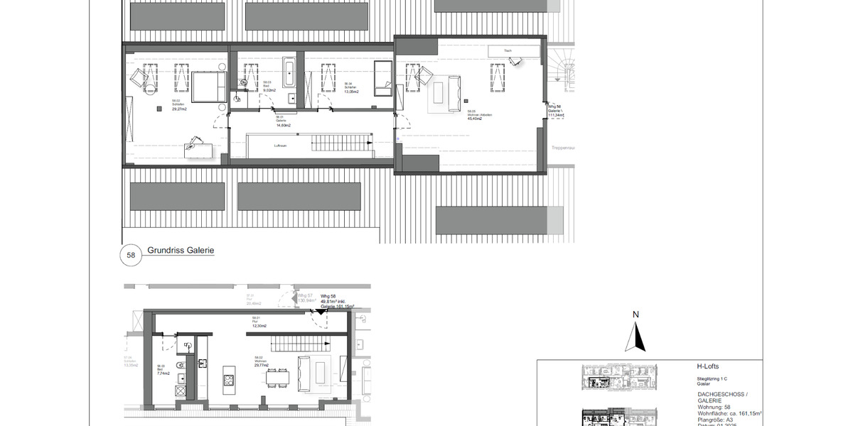 Dachgeschoßwohnung Goslar Jürgenohl - 4 Zimmer, 161 m&sup2;, 1.612&euro; | Angebot:24459342