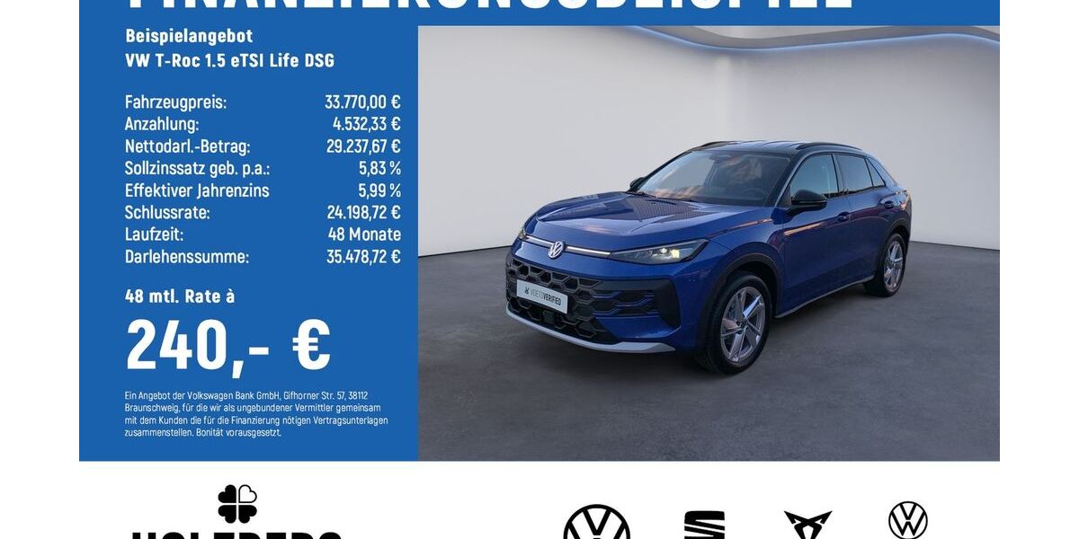 VW T-Roc 3.500 km 32.570 &euro; Braunschweig 38114