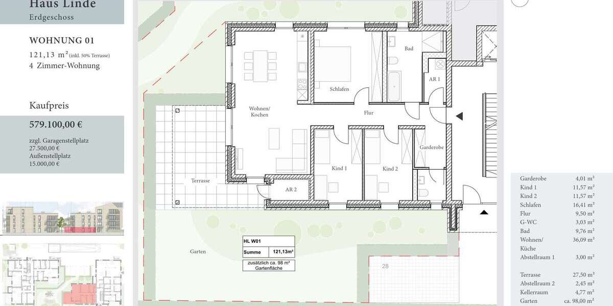 Etagenwohnung Wolfenbüttel - 4 Zimmer, 121 m&sup2;, 579.100&euro; | Angebot:27168623