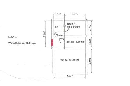 Wohnung Braunschweig Östliches Ringgebiet - 1 Zimmer, 34 m&sup2;, 475&euro; | Angebot:24714194