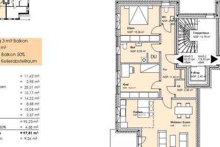 Wohnung Niedersachsen - Braunschweig Braunschweig - 3 Zimmer, 98 m&sup2;, 430.000&euro; | Angebot:22152559