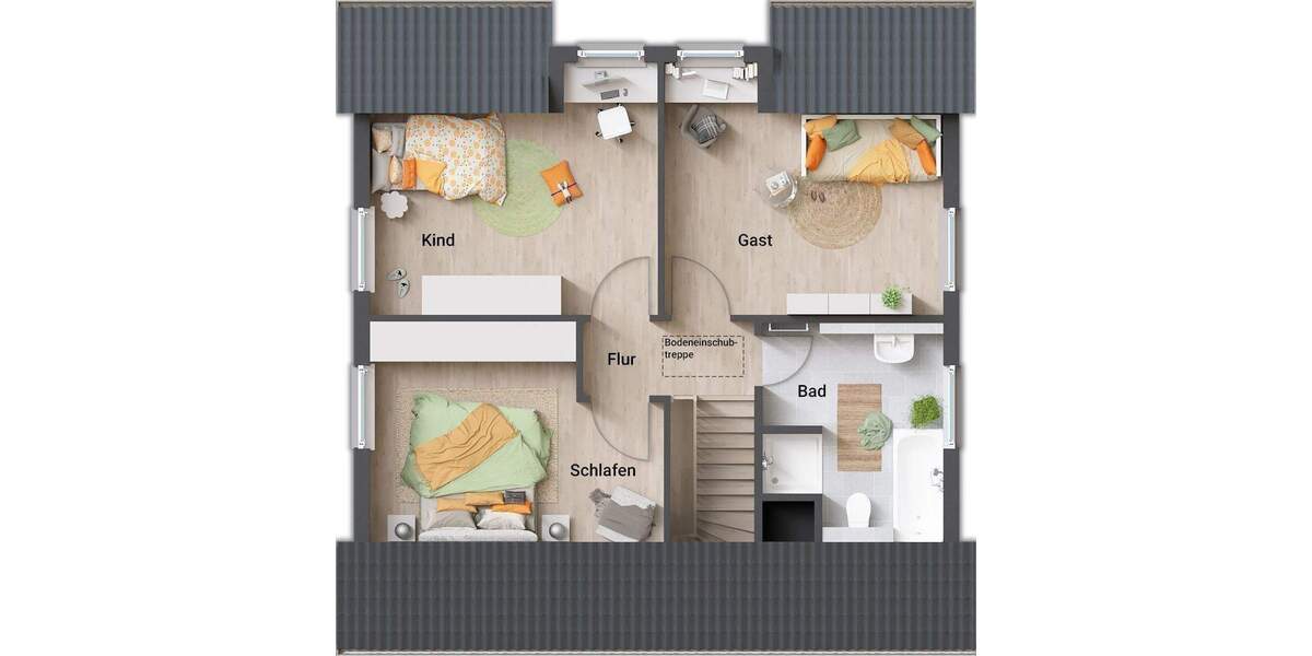 Einfamilienhaus Salzgitter Lebenstedt - 5 Zimmer, 124 m&sup2;, 382.850&euro; | Angebot:26188354