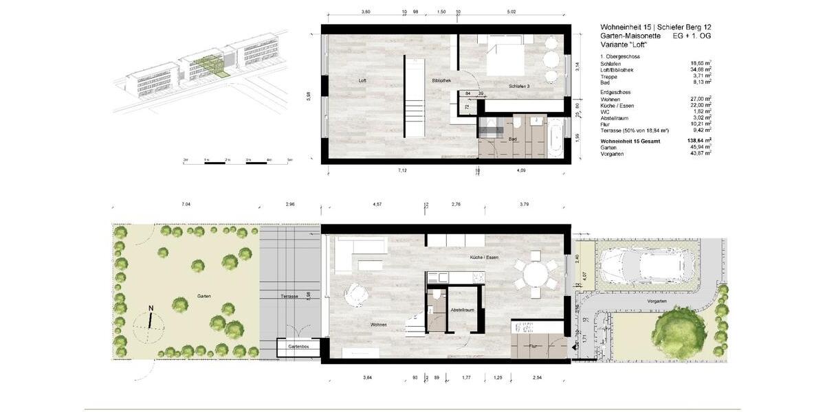 Maisonettenwohnung Braunschweig Heidberg-Melverode - 5 Zimmer, 139 m&sup2;, 619.000&euro; | Angebot:26550319