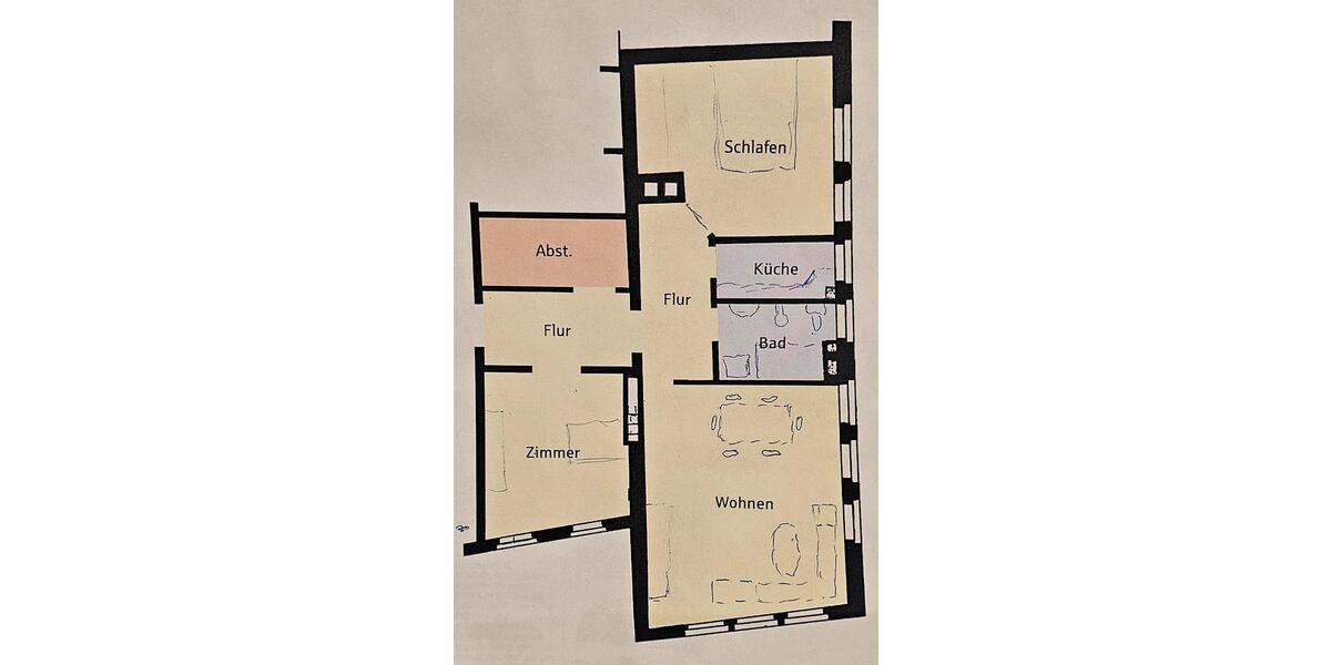 Etagenwohnung Hildesheim Himmelsthür - 3 Zimmer, 75 m&sup2;, 95.000&euro; | Angebot:26548936